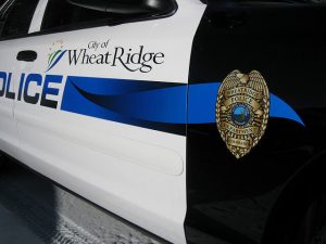 Wheat Ridge Police Vehicle Graphics Closeup