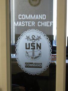 US Navy Frosted Window Graphic