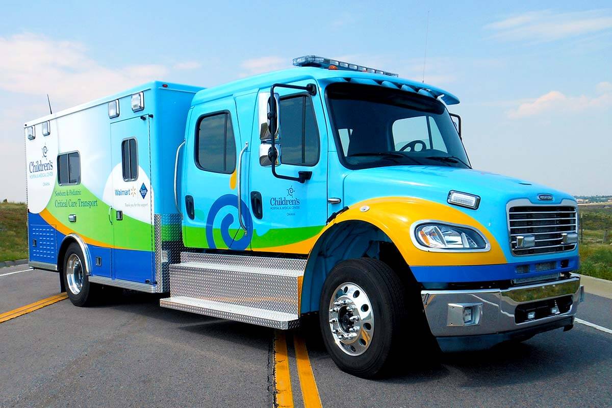 Childrens Hospital Critical Transport Vehicle Wrap